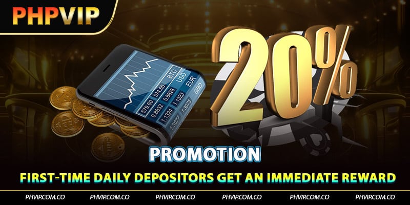 First-time depositors can instantly receive an attractive bonus.